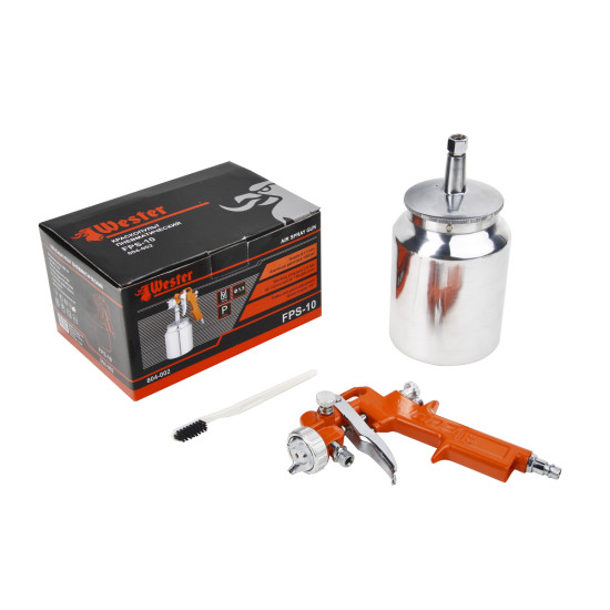 Краскораспылитель пневматический WESTER FPS-10 HP с нижним бачком Краскораспылитель пневматический WESTER FPS-10 HP с нижним бачком