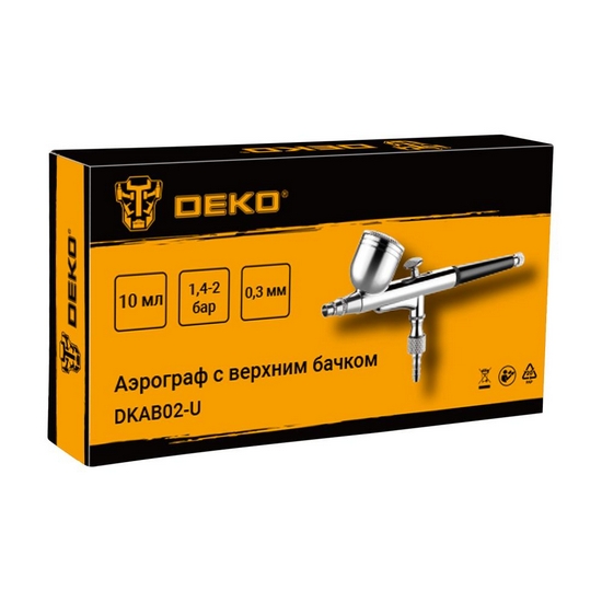 Аэрограф c верхним бачком DEKO DKAB02-U Аэрограф c верхним бачком DEKO DKAB02-U