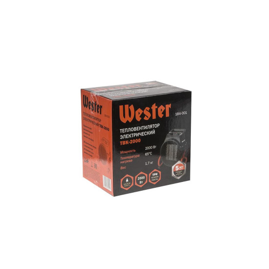 Тепловентилятор электрический Wester TBK-2000 Тепловентилятор электрический Wester TBK-2000