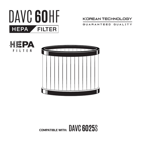 Фильтр HEPA DAEWOO DAVC 60HF