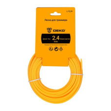 Леска для триммера (2,4 мм; 15 м; круг) DEKO L-TL24