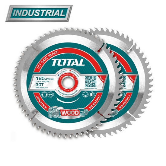 Диск пильный 185x20 мм 30 зубьев TOTAL TAC231410 (2шт) Диск пильный 185x20 мм 30 зубьев TOTAL TAC231410 (2шт)