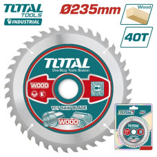 Диск пильный 235x30 мм 40 зубьев по дереву TOTAL TAC231625