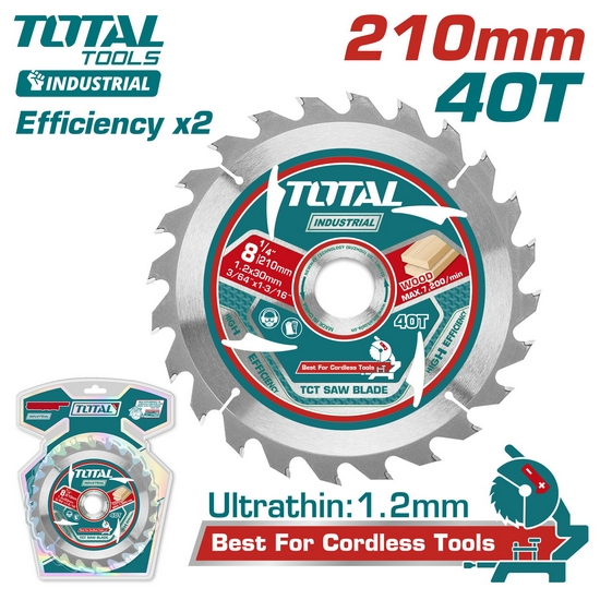 Пильный диск 210мм TOTAL TAC2332103