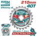 Пильный диск 210мм TOTAL TAC2332103