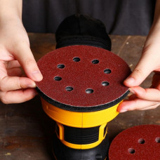 Набор шлифовальных кругов D 125 мм зерно P60, P80, P100, P120, P150, P180, P240, P320, P400, P600 DEKO SD150 (150 шт)