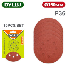 Шлифовальные круги 150 мм P36 DYLLU DTZA5121 (10 шт)