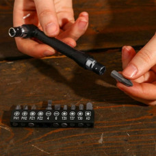 Набор бит с угловой насадкой DEKO BS11-1 SET 11