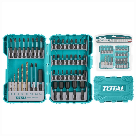 Набор ударных бит и сверл TOTAL TACSDL24502 (45 предметов)