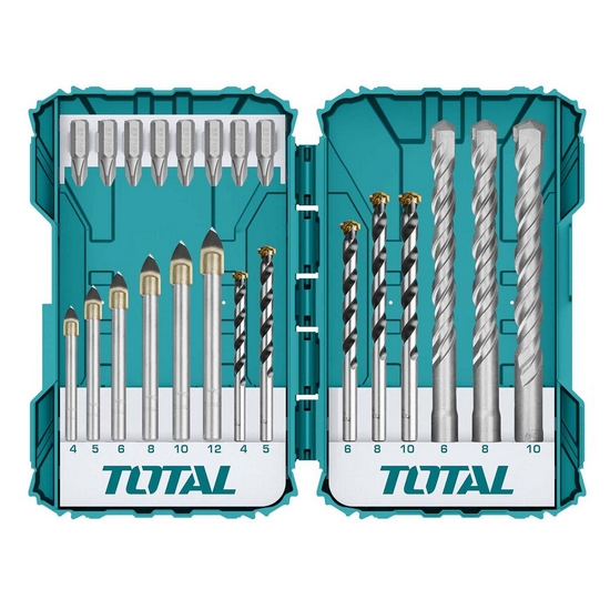 Набор сверл и бит TOTAL TACSDL12201 (22 шт) Набор сверл и бит TOTAL TACSDL12201 (22 шт)