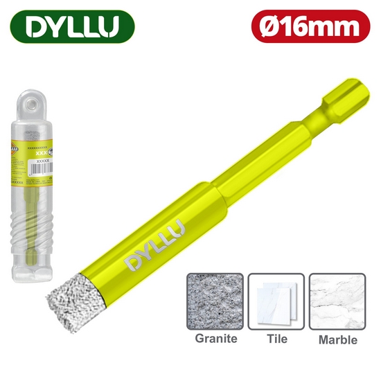 Коронка с твердосплавным напылением 16 мм DYLLU DTKJ5K16