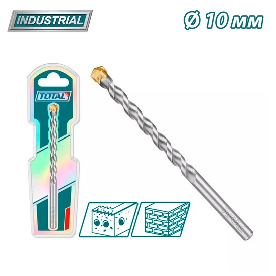 Сверло по бетону 10х120 мм TOTAL TAC261012