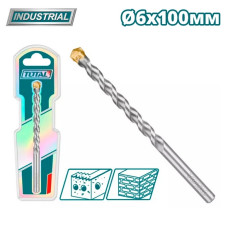 Сверло по бетону 6x100мм TOTAL TAC260610