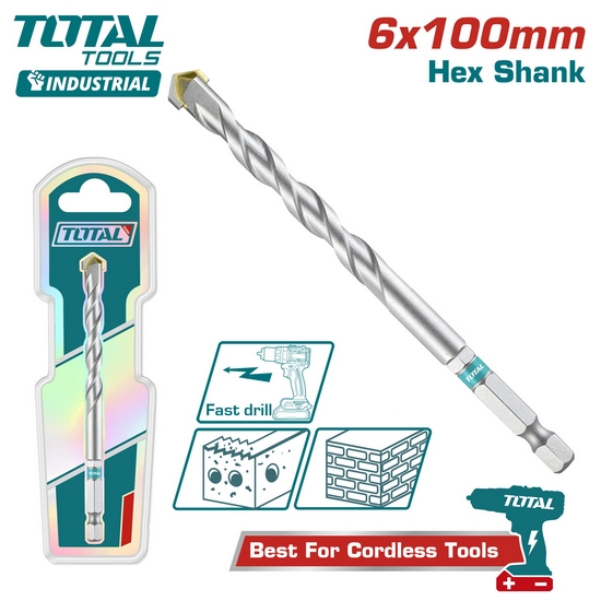 Сверло по бетону TOTAL TAC280610 Сверло по бетону TOTAL TAC280610