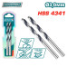Сверло по металлу HSS 3 мм TOTAL TAC1200034 (2 шт) Сверло по металлу HSS 3 мм TOTAL TAC1200034 (2 шт)