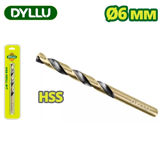 Сверло по металлу HSS 6мм DYLLU DTTD1K06