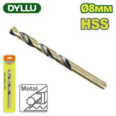 Сверло по металлу HSS 8мм DYLLU DTTD1K08
