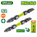 Бита двухсторонняя ударная PH2 + SL6 65 мм DYLLU DTSV3K63 (2 шт.)