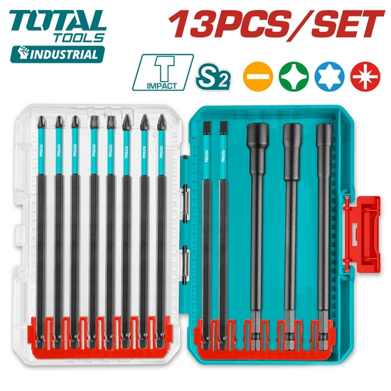 Набор ударных бит TOTAL TACSDL01306 (13 шт) Набор ударных бит TOTAL TACSDL01306 (13 шт)