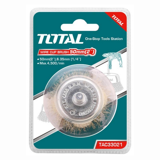 Щетка проволочная чашечная 50 мм TOTAL TAC33021