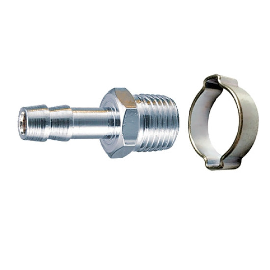 Переходник FUBAG 1/2 " M - елочка 10 мм с обжимным кольцом Переходник FUBAG 1/2 " M - елочка 10 мм с обжимным кольцом