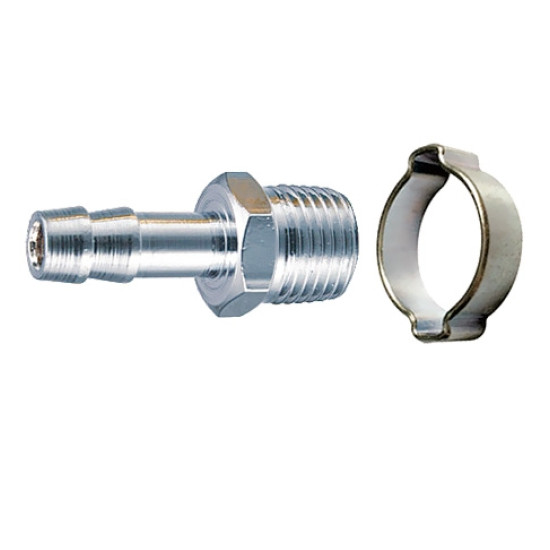 Переходник FUBAG 1/4 " M - елочка 12 мм с обжимным кольцом Переходник FUBAG 1/4 " M - елочка 12 мм с обжимным кольцом