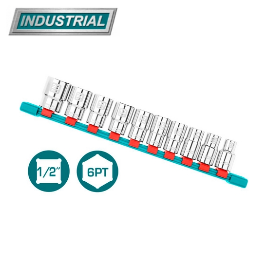 Набор головок 1/2 " TOTAL THT121101 (10шт) Набор головок 1/2 " TOTAL THT121101 (10шт)