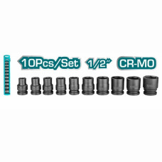Набор ударных головок 1/2 " TOTAL THISTD12101 (10 предметов)