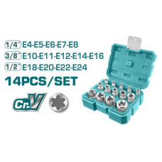 Набор головок Torx TOTAL THKTETS0114 (14шт)