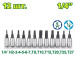 Набор торцевых головок 1/4 " DYLLU DTST2414 (12 шт.)