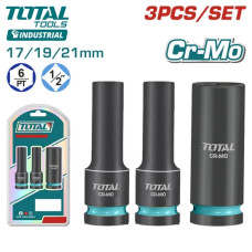 Набор ударных головок 1/2 " TOTAL THKISD12042L (3 предмета)