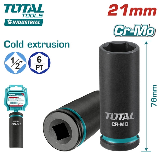 Глубокая ударная головка 1/2 "DR TOTAL THDIS12212L