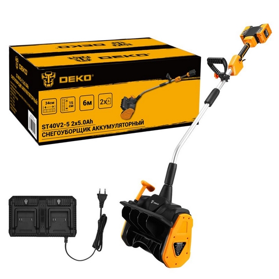 Снегоуборщик аккумуляторный DEKO ST40V2-5 Снегоуборщик аккумуляторный DEKO ST40V2-5