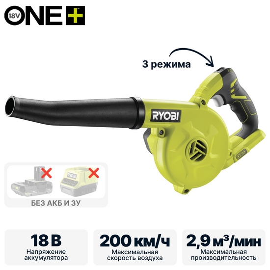 ONE + / Воздуходувка RYOBI R18TB-0 (без батареи)