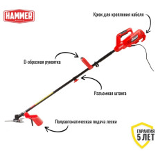 Триммер электрический Hammer ETR1200CRD