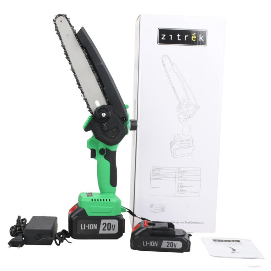 Пила цепная аккумуляторная ZITREK GreenSaw 20V 082-1858-1 Пила цепная аккумуляторная ZITREK GreenSaw 20V 082-1858-1