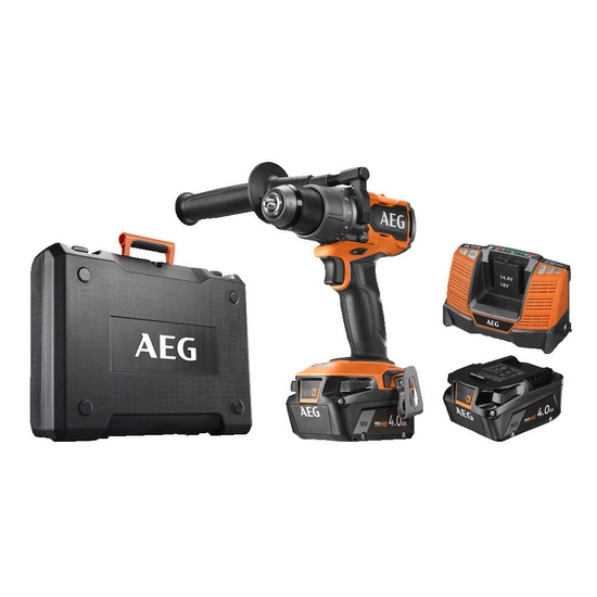 Дрель-шуруповерт аккумуляторная бесщеточная AEG BS18C3BL-402C Дрель-шуруповерт аккумуляторная бесщеточная AEG BS18C3BL-402C