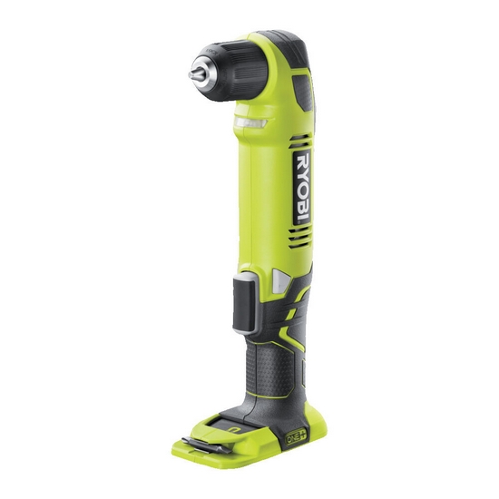 ONE + / Угловая дрель-шуруповерт RYOBI RAD1801M (без батареи) ONE + / Угловая дрель-шуруповерт RYOBI RAD1801M (без батареи)