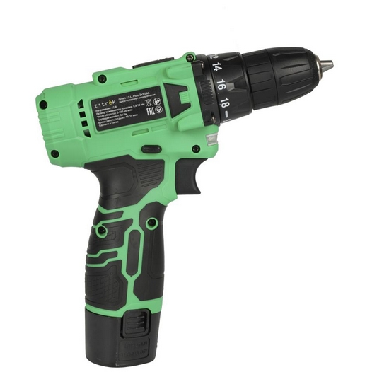 Дрель-шуруповерт аккумуляторная Zitrek Green 12-Li Plus 083-1114