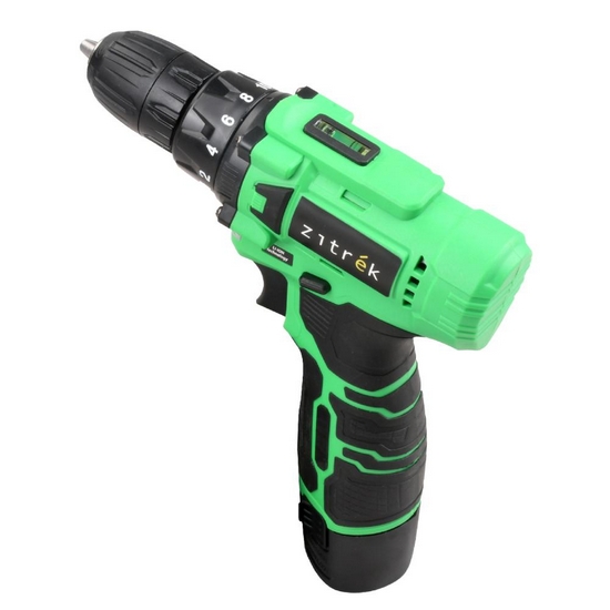 Дрель-шуруповерт аккумуляторная Zitrek Green Li-ion, 12В, 2x1.5Ач Дрель-шуруповерт аккумуляторная Zitrek Green Li-ion, 12В, 2x1.5Ач
