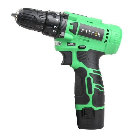 Дрель-шуруповерт аккумуляторная Zitrek Green Li-ion, 12В, 2x1.5Ач Дрель-шуруповерт аккумуляторная Zitrek Green Li-ion, 12В, 2x1.5Ач