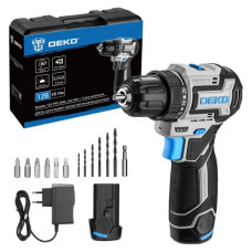 Дрель-шуруповерт аккумуляторная DEKO Sharker 12V PRO