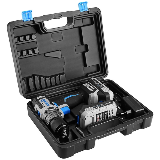 Дрель-шуруповерт аккумуляторная бесщеточная DEKO ZKCD20V ONE + 20V в кейсе, 20В, 2x2.0Ач Дрель-шуруповерт аккумуляторная бесщеточная DEKO ZKCD20V ONE + 20V в кейсе, 20В, 2x2.0Ач
