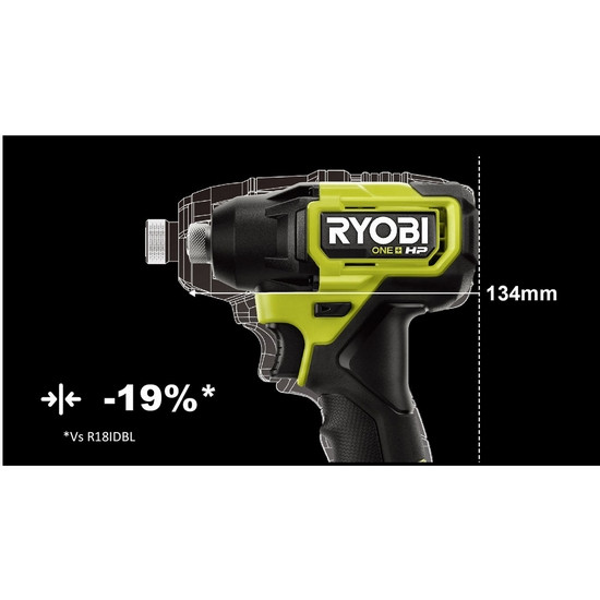 ONE + / Винтоверт импульсный RYOBI HP RID18C-0 (без батареи) ONE + / Винтоверт импульсный RYOBI HP RID18C-0 (без батареи)