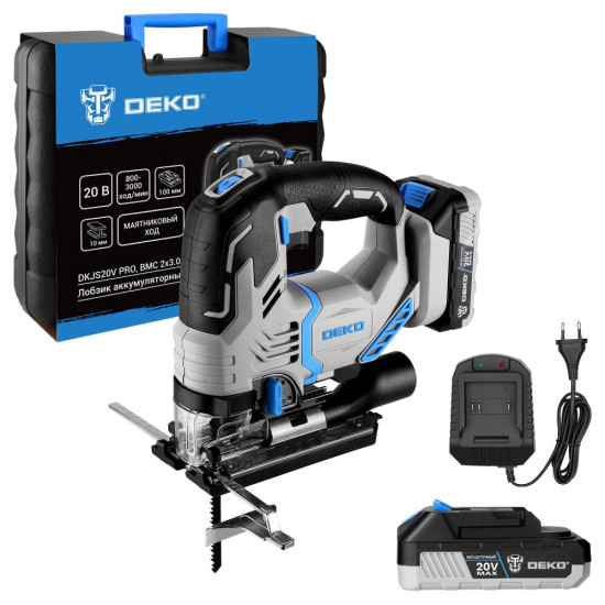 Лобзик аккумуляторный DEKO DKJS20V PRO 085-1330 Лобзик аккумуляторный DEKO DKJS20V PRO 085-1330