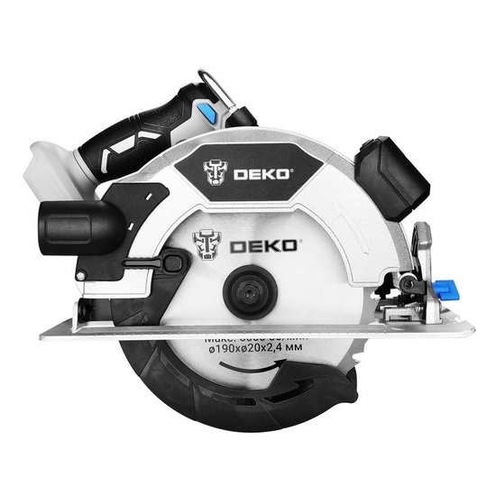 Пила циркулярная аккумуляторная DEKO CS20 PRO 084-1156 Пила циркулярная аккумуляторная DEKO CS20 PRO 084-1156