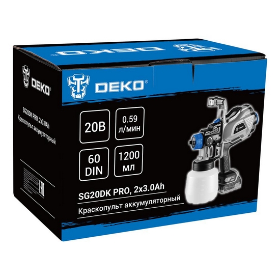 Краскопульт аккумуляторный DEKO SG20DK PRO Краскопульт аккумуляторный DEKO SG20DK PRO