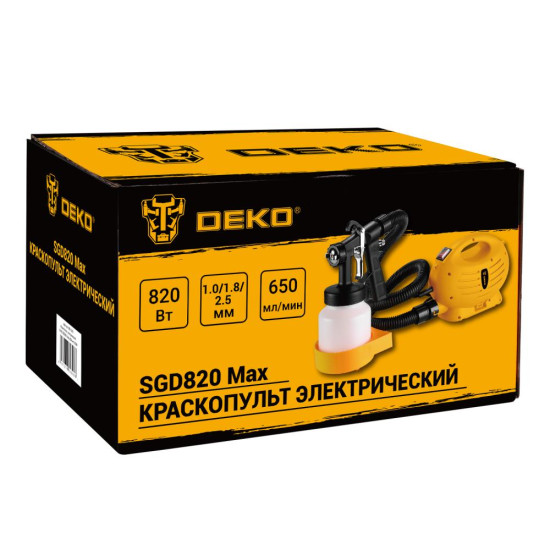 Краскопульт электрический DEKO SGD820 Max Краскопульт электрический DEKO SGD820 Max
