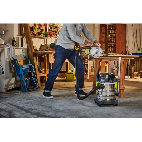 ONE + / Пылесос строительный RYOBI R18WDV (без батареи)