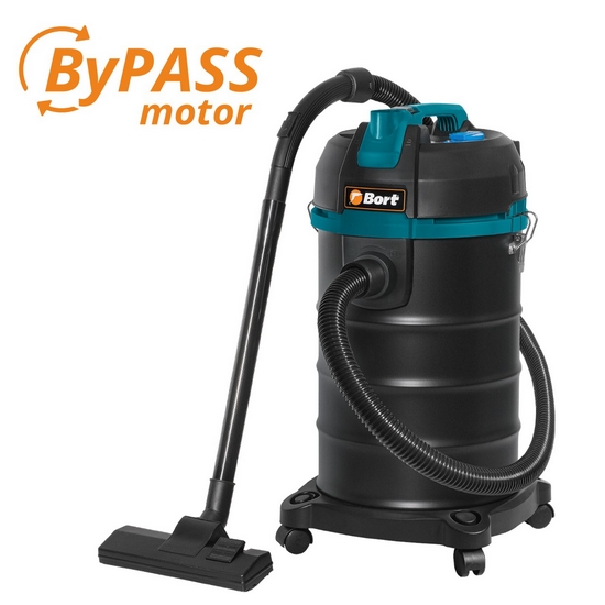 Пылесос строительный Bort BSS-1530 BLACK Пылесос строительный Bort BSS-1530 BLACK
